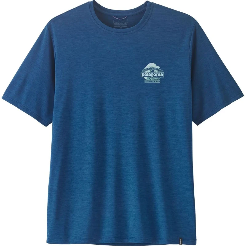 Image of T-Shirt Patagonia Great Waves Bleu Male S