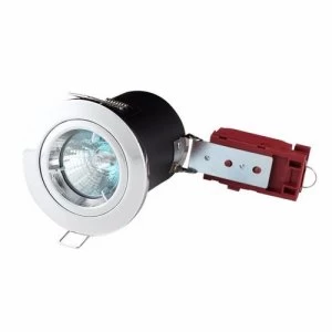 image of KnightsBridge MR16 50W 12V Low Voltage 90 Minute Fire Rated Fixed Downlight - Polished Chrome