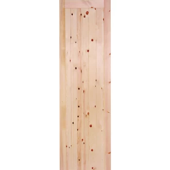 Image of LPD Framed Legend and Braced Unfinished Redwood External Shed Door - 1981mm x 610mm (78 inch x 24 inch) Natural Softwood LPD Doors RFLB24