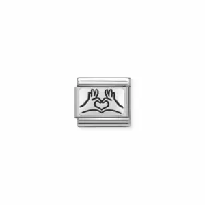 Image of Nomination 330109/58 Composable Classic OXYDISED PLATES 2 In Jewellery