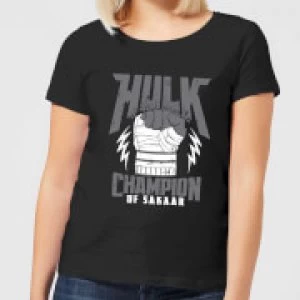 Image of Marvel Thor Ragnarok Hulk Champion Womens T-Shirt - Black