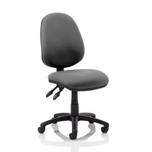 image of Trexus Luna II Lever Task Operator Chair Without Arms Charcoal Ref