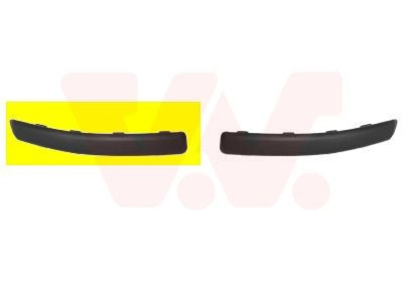 Image of VAN WEZEL Bumper moulding VAN WEZEL 1709582