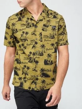Image of Penfield Graphic Print Short Sleeve Shirt - Green