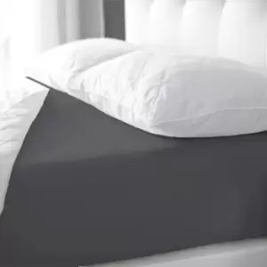 Image of Magna King Charcoal Super Soft Microfibre Fit Sheet