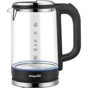 image of 1.8L Cordless Glass Kettle 1800w