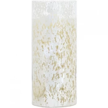Image of Luminara Mercury Glass 7 LED Candle - Silver