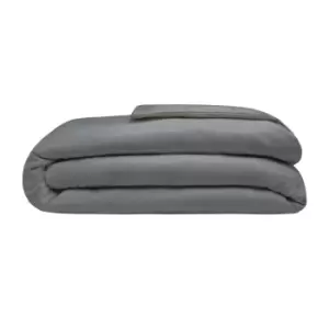 image of Belledorm Brushed Cotton Duvet Cover (Double) (Charcoal)