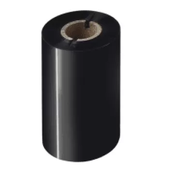 Image of Brother BWP-1D300-110 Original Premium Wax Thermal Transfer Black Ink Ribbon 110mm x 300m