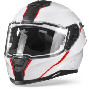 Image of Nexx SX.100R Shortcut White Red 2XL