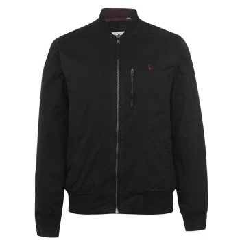 image of Jack Wills Rame Padded Bomber Jacket - Black