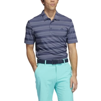 Image of adidas TWO COLOR STRIPE PRIMEGREEN POLO SHIRT crew navy - M