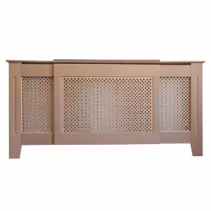 Image of At Home Comforts Diamond Pattern Unpainted Radiator Cover Adjustable