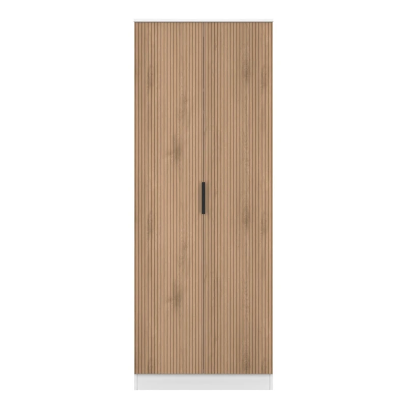 Image of Welcome Furniture Welcome Furniutre Java Tall 2 Door Robe - Ready Assembled JAV080SEWM