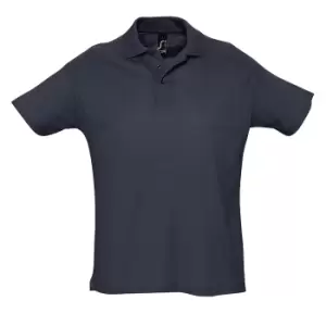 Image of SOLS Mens Summer II Pique Short Sleeve Polo Shirt (XXL) (Navy)