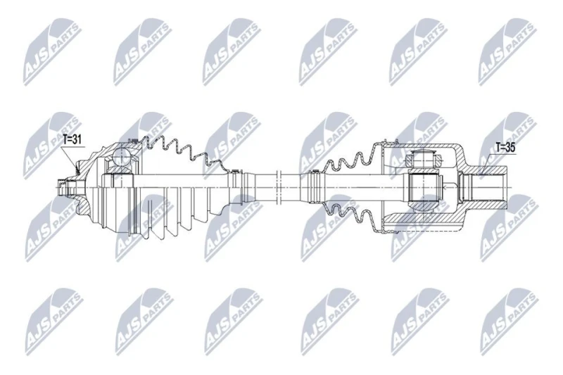 Image of NTY Drive shaft NTY NPW-BM-253