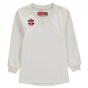 Image of Gray Nicolls Cricket Sweater Junior - White