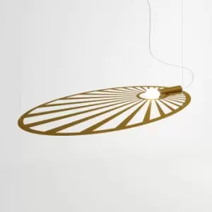 Image of Lehdet Modern Wire Frame Pendant Light Gold E27