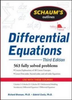 Image of Schaums Outline of Differential Equations 3ed by Richard Bronson Paperback