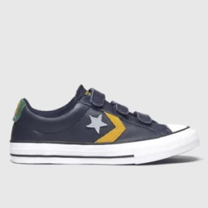 Converse Navy Star Player 3v Lo Trainers Junior