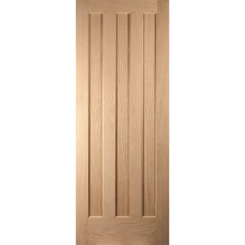 image of 3 Panel Vertical Oak - 838x1981mm