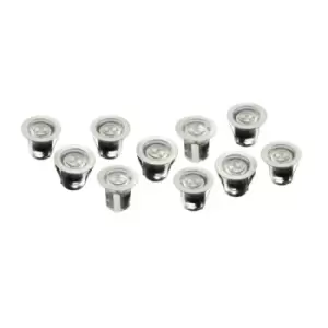 image of Robus VITA 3.6W Warm White LED Circular IP68 Deck Lights With 10 Fittings Kit - R3LED10SWW-01