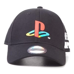 image of Sony Playstation Unisex Adjustable Curved Bill Cap - Black