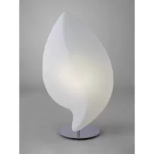 Image of Table Lamp Natura 2 Bulbs E27 Large Indoor, polished chrome/opal white