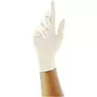Image of UNICARE Disposable Gloves Latex Powdered Medium (M) Natural Pack of 100