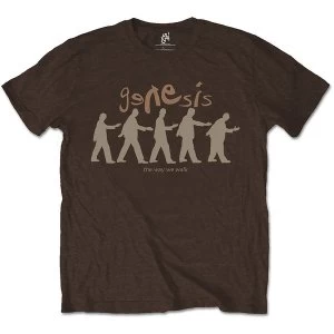 Image of Genesis - The Way We Walk Unisex Large T-Shirt - Brown