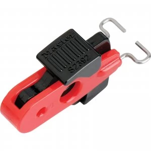 Image of MasterLock Lockout Pin In Circuit Breaker