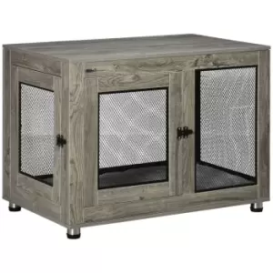 Image of PawHut Pet Crate End Table w/ Soft Washable Cushion for Lage Medium Small Dogs
