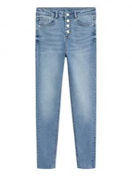 image of Mango Teen Girl Alexa Skinny Jeans - Blue