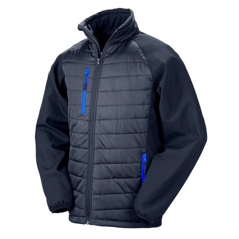 Image of Result Result Men Compass Softshell Padded Jacket in Dark Navy Size: X-Small Dark Navy XS Male 5063238673779