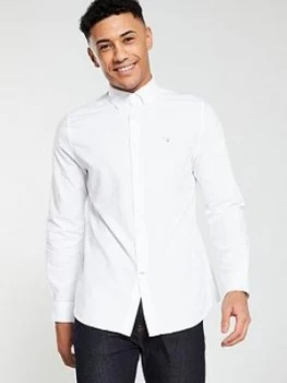 Image of Barbour Oxford Tailored Shirt - White, Size S, Men