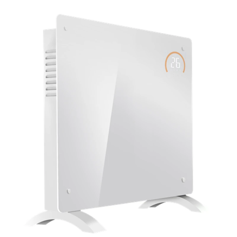 Image of Baridi Electric Glass Panel Heater, 1000W, WiFi Enabled, White
