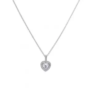 image of Diamonfire Silver White Zirconia Heart Pendant P4616