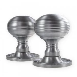 Image of LocksOnline Reeded Mortice Door Knob Set