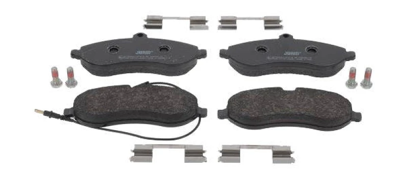 Image of JURID 573280J Brake pad set incl. wear warning contact Brake Pad Set,disc brake (402)