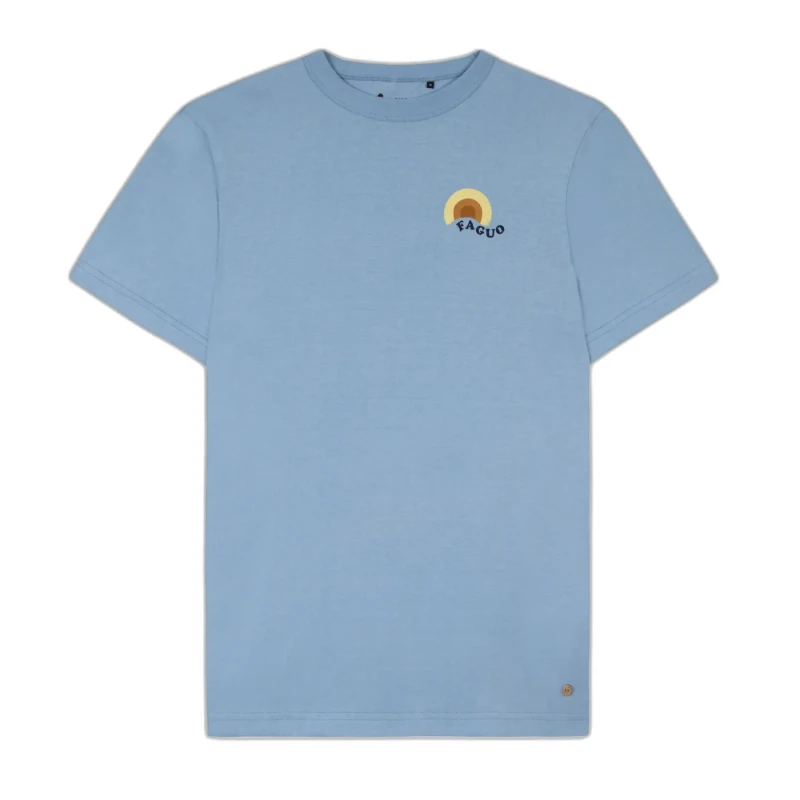 Image of Faguo Recycled cotton T-Shirt Faguo Lugny Bleu Unisex XL
