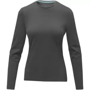 image of Elevate Womens/Ladies Ponoka Long Sleeve T-Shirt (M) (Storm Grey)