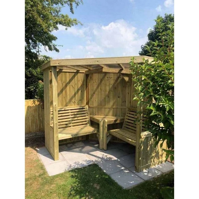 Image of Churnet Valley Garden Furniture Ltd 4 Seasons Room - Decking Optional - Dining Shelter - Assembly Incl in Brown Brown Unisex