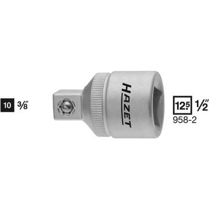 Image of Hazet Hazet 958 958-2 Bit adapter 3/8 inch Drive (screwdriver) 1/2 (12.5 mm) 36mm 958-2