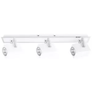 Image of Netlighting Modern Spotlights Chrome 3 Light with White Shade, GU10