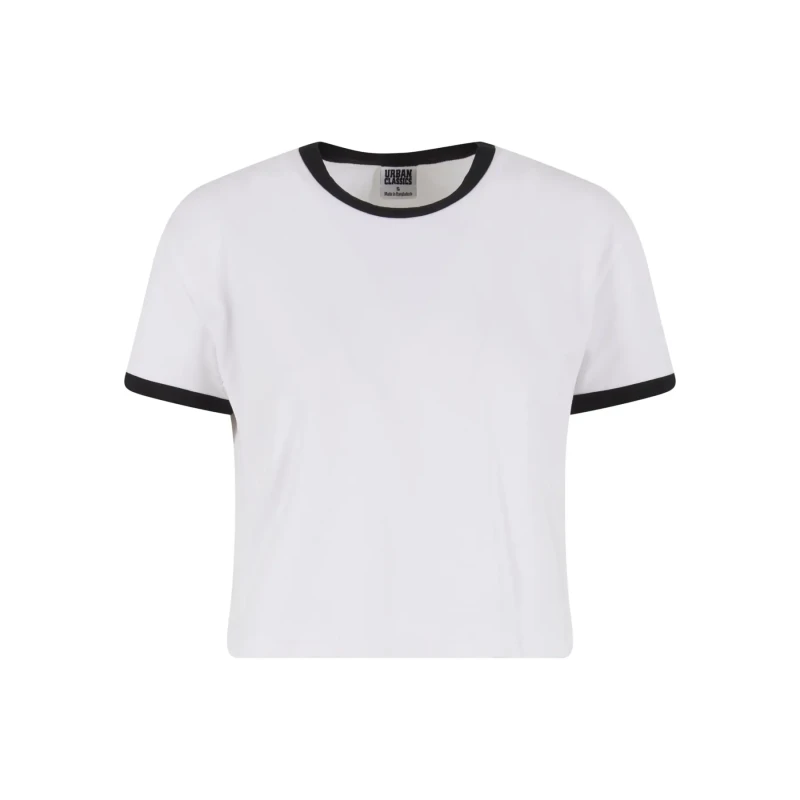 Image of Urban Classics Womens T-Shirt Urban Classics Contrast Retro Blanc Female 2XL