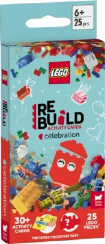 Image of LEGO Books: ReBuild Activity Cards: Celebration (with over 30 activity cards and 25 LEGO elements) Cards