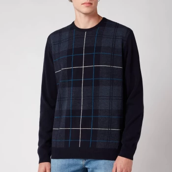 Image of Barbour Mens Coldwater Crewneck Sweatshirt - Midnight - XL