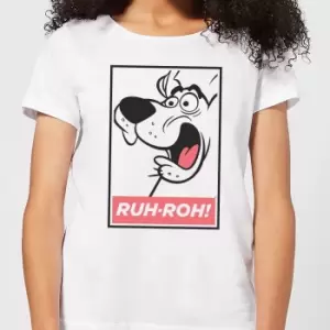 Image of Scooby Doo Ruh-Roh! Womens T-Shirt - White - L