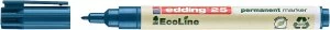 Image of edding 25 EcoLine Permanent Bullet Tip Marker Blue PK10