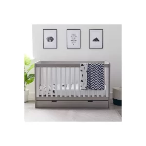 image of Ickle Bubba Mono Mountains 4 Piece Cot Bedding Set